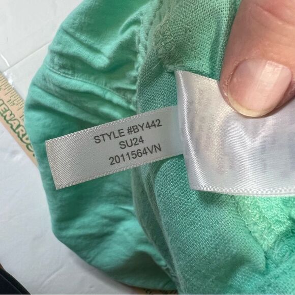 XXL NWT J. Crew Mint green spring shorts Linen-blend drawstring short - Picture 13 of 14
